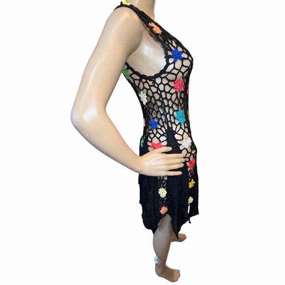 Y2K Crochet Flower Tassel Mini Dress
Tunic Boho Festival Grunge Fairy Size Small - Picture 3 of 16